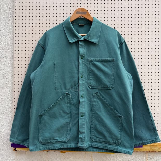 70s FRENCH SONORCO TEAL GREEN 프렌치워크자켓