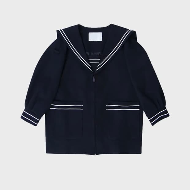 프레클 sailor navy midi jacket
