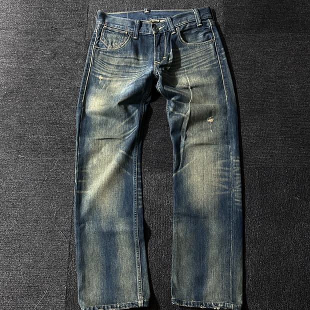 Levi’s 601 Straight 녹워싱 데미지 팬츠 (W30 L34)