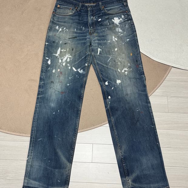 00‘s 빈티지 리바이스 502 페인트 워싱 36