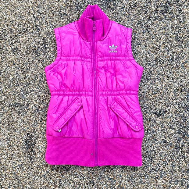 아디다스(ADIDAS) Y2K 핑크 패딩 조끼