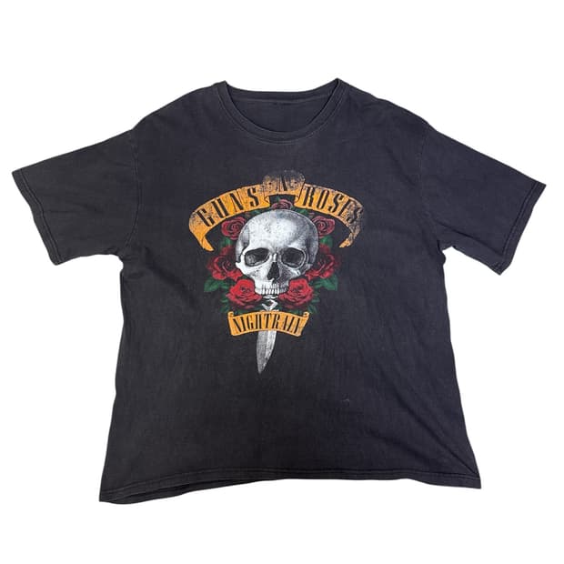 빈티지 건즈앤로지스 GUNS N ROSES NIGHT RAIN 밴드티 L