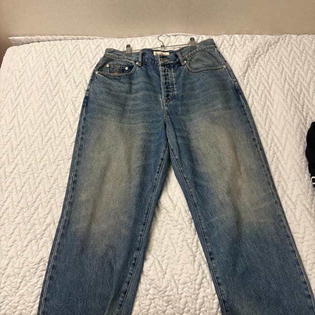 스투시 빅올진 인디고 스톤워시 32사이즈