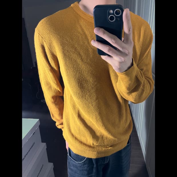 [L] GU 지유 와플 니트