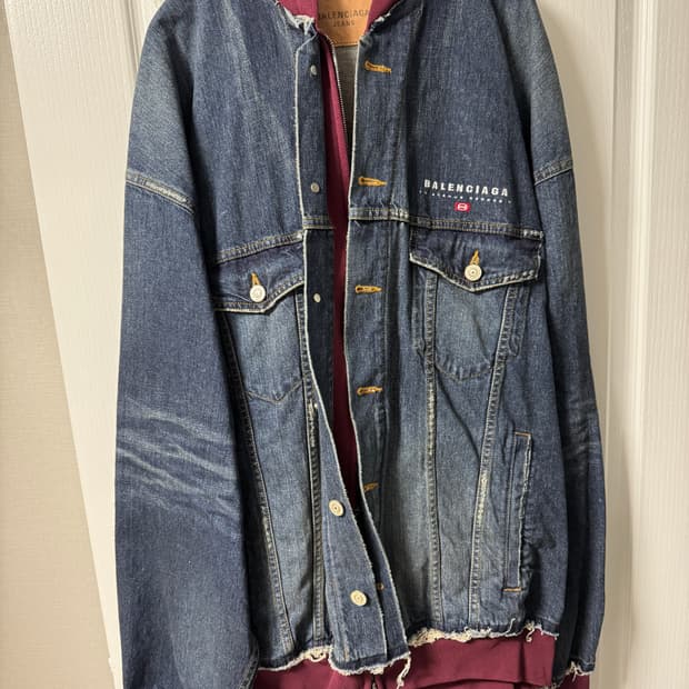 발렌시아가 레이어드 데님 자켓