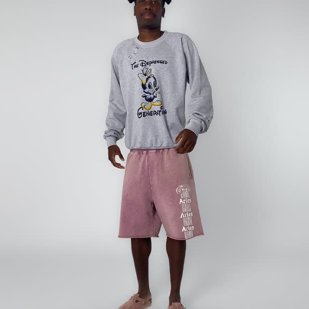 [L]에리즈 Aged Ancient Column 스웨트 쇼츠