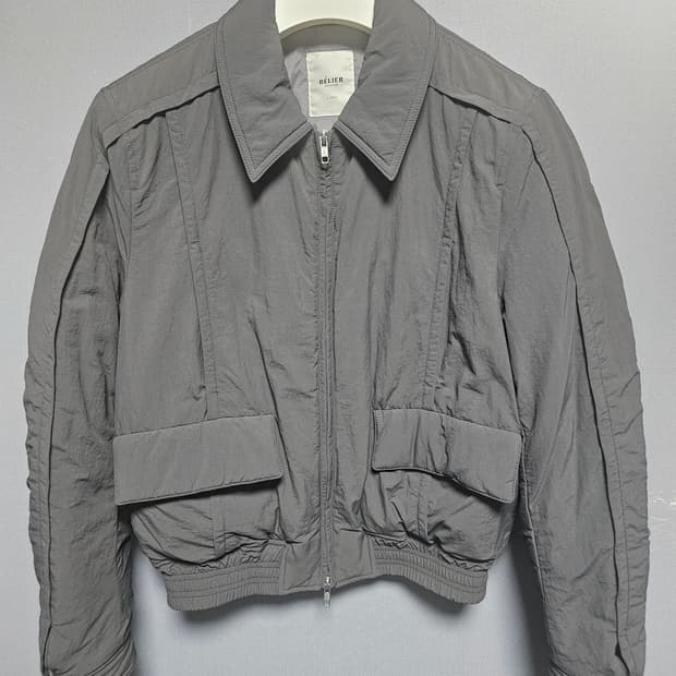 벨리에 라이닝 봄버자켓 - 그레이 S(95)