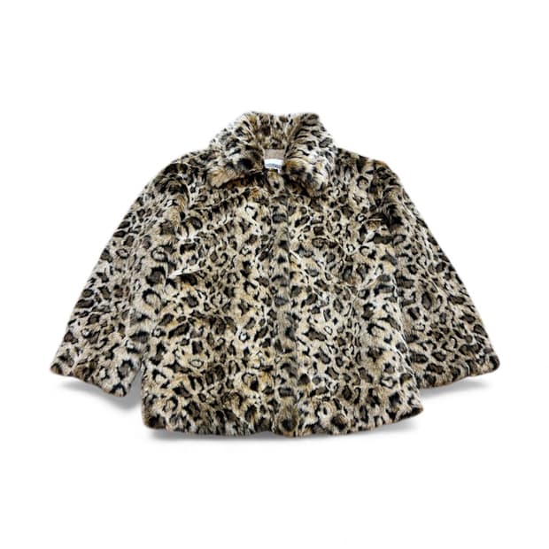 320쇼룸 레오파드 퍼자켓