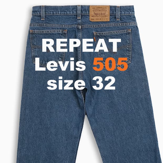 리바이스 505 오렌지탭 진청 90s 32 인치 OR5053367