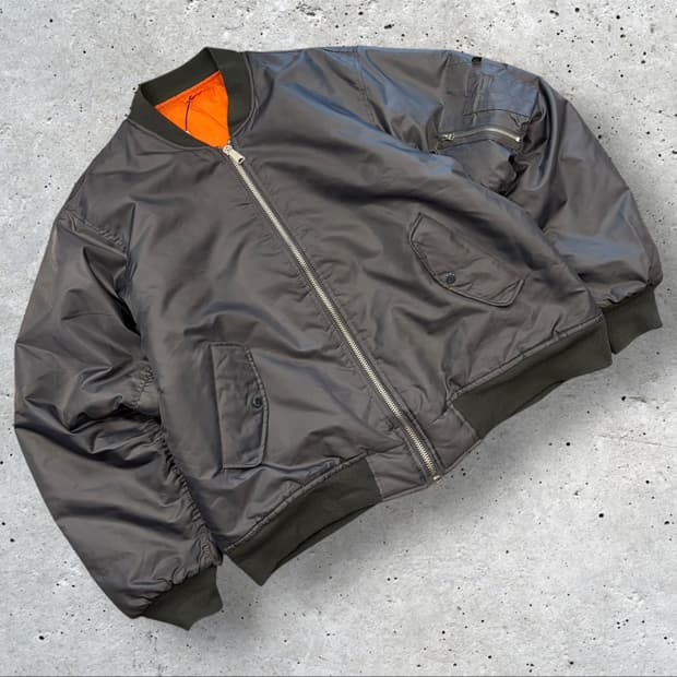 [2XL] 로스코 항공 점퍼 MA-1 그레이 봄버 자켓 B805