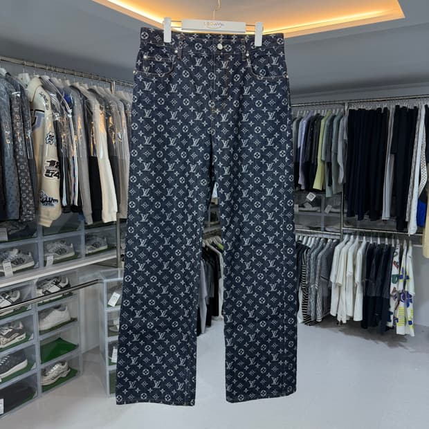 [리오브] 루이비통 모노그램 자카드 스케이트 데님 팬츠