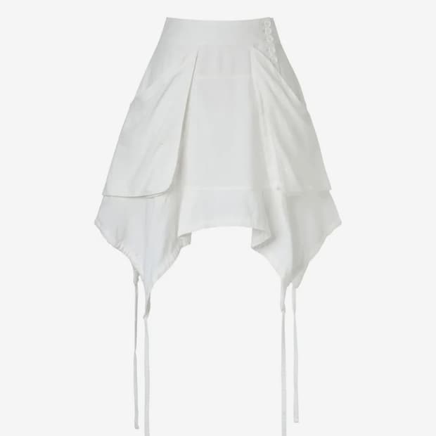 코이세이오 FAIRY STRING SKIRT WHITE