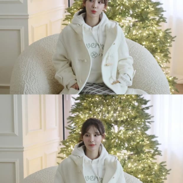 세일가22만9천)커버낫 더플코트 아이보리