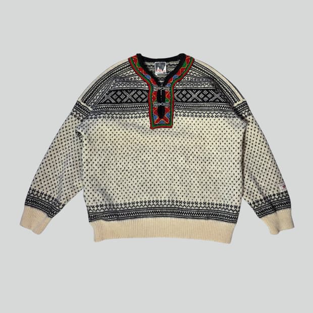 [XL]DALE OF NORWAY 은장 후크 노르딕 스웨터