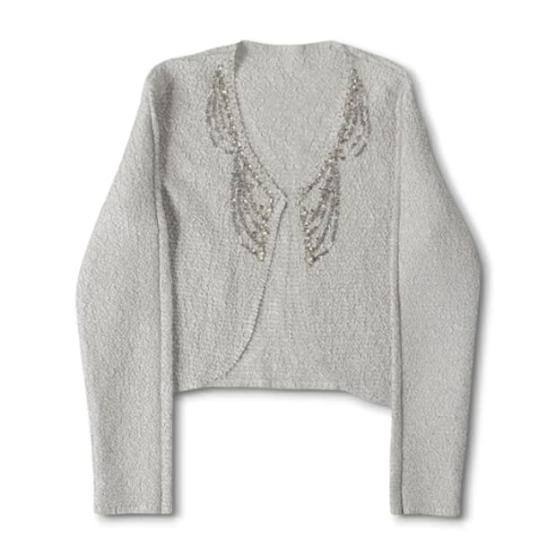 SPECCHIO 스피치오 플리츠 시퀸 볼레로