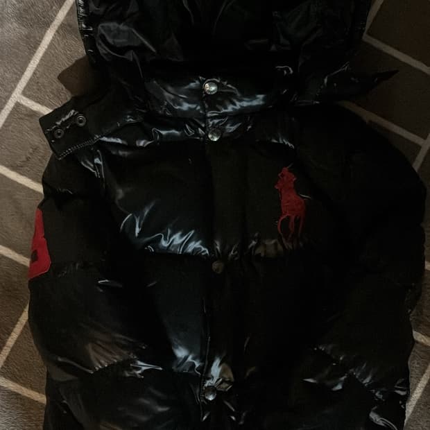 (유일 매물) 폴로 빅포니 유광 패딩