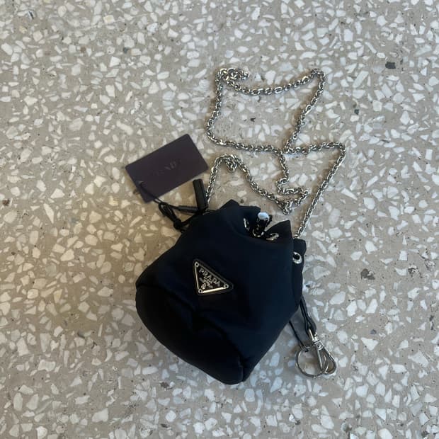 Prada Nylon Mini Drawstring Bag