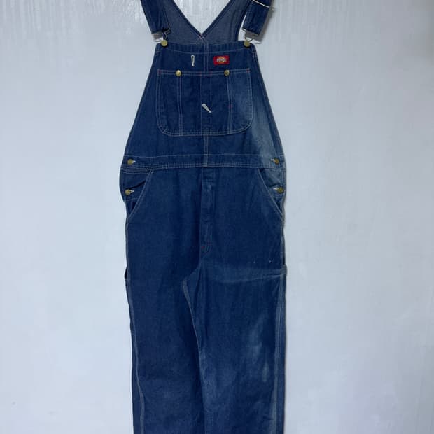 디키즈 데님 오버롤
