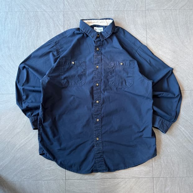 칼하트 오리지널 네이비 긴팔 셔츠