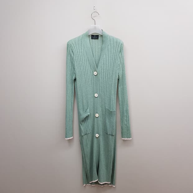 한섬 랑방 골지 롱가디건  F사이즈