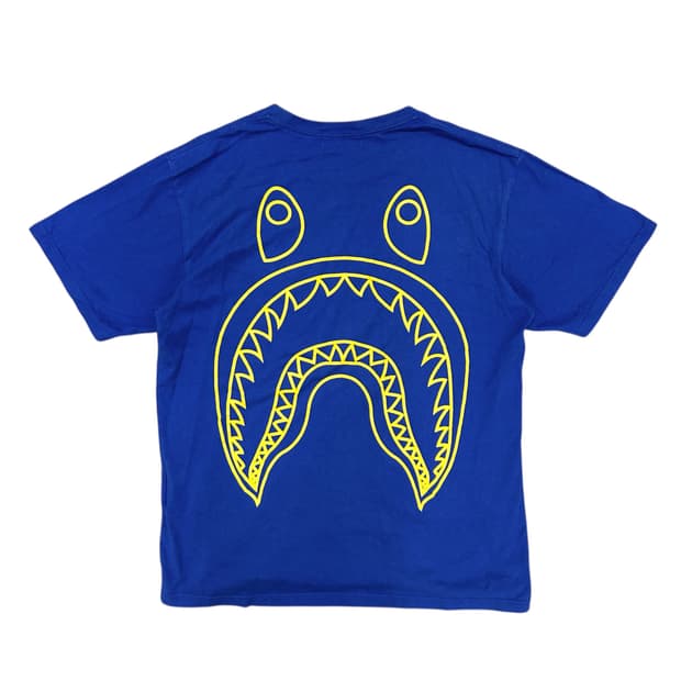 베이프 블루 빅샤크 반팔(L)