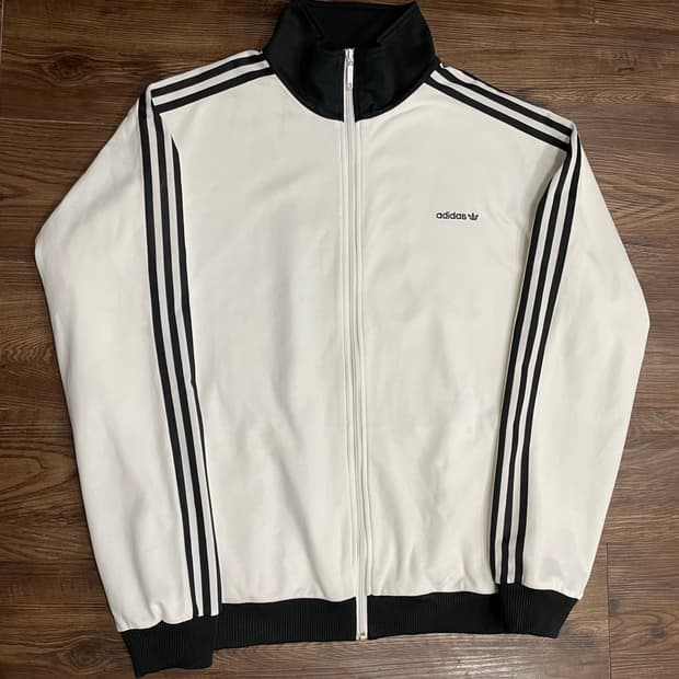 아디다스 희귀 베켄바우어 화이트 져지 흰검