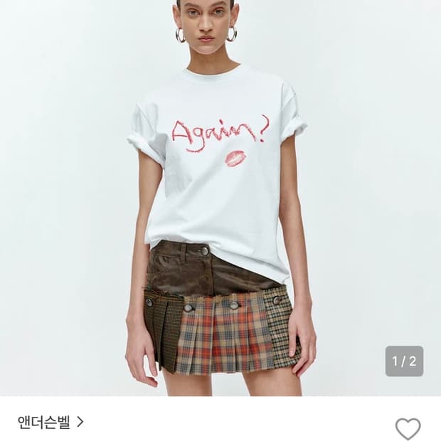 앤더슨벨 어게인 립 반팔