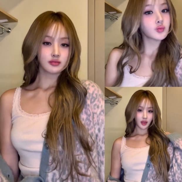 에즈이프 캘리 레오파드 니트 가디건 핑크(키오프 벨 가디건)