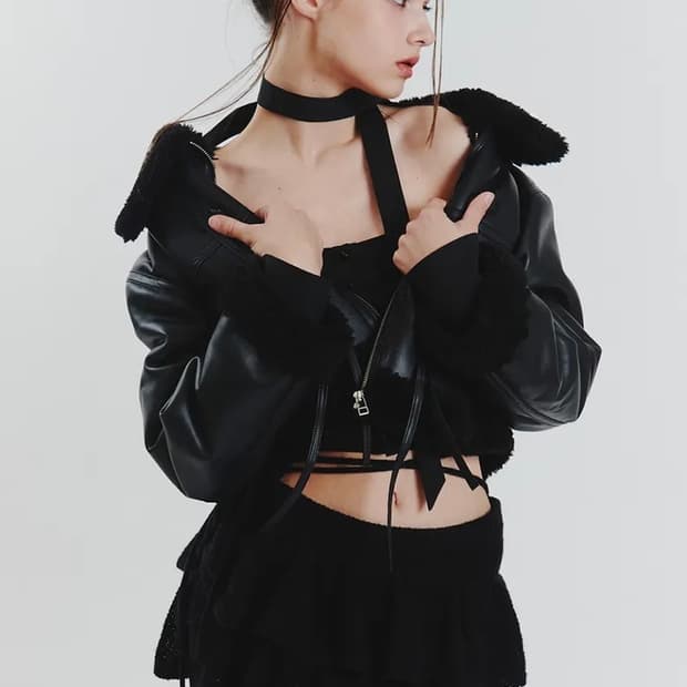 페인오어플레져 ANGELA KNIT SKIRT 블랙