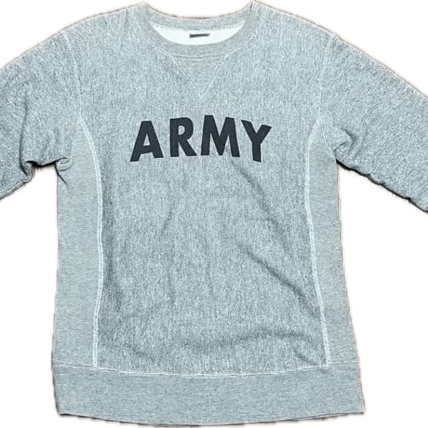 챔피온 리버스위브 ARMY 스웻셔츠 M