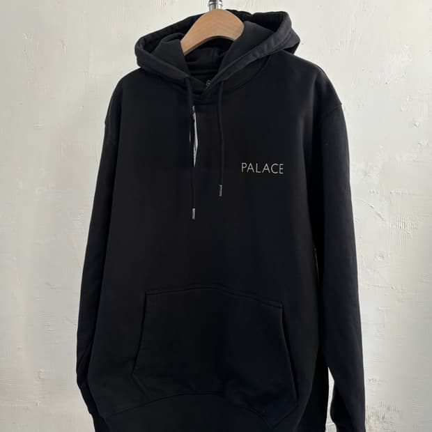 Palace 팔라스 18FW 블랙 칩 후드