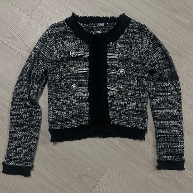 빈티지 나폴레옹 트위드 가디건