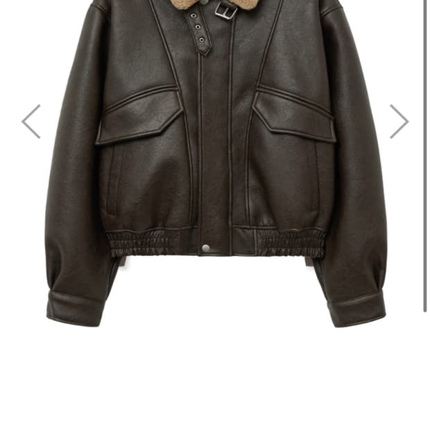 SPERONE A-2 레더 무스탕 자켓 브라운 m