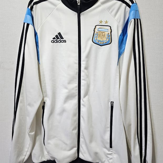 아디다스 아르헨티나 화이트 유니폼 트랙탑 져지 95 / M
