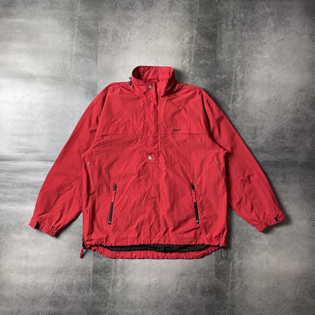 CHAPS 1990s 챕스 빈티지 레드 스포츠 아노락 자켓 A00450