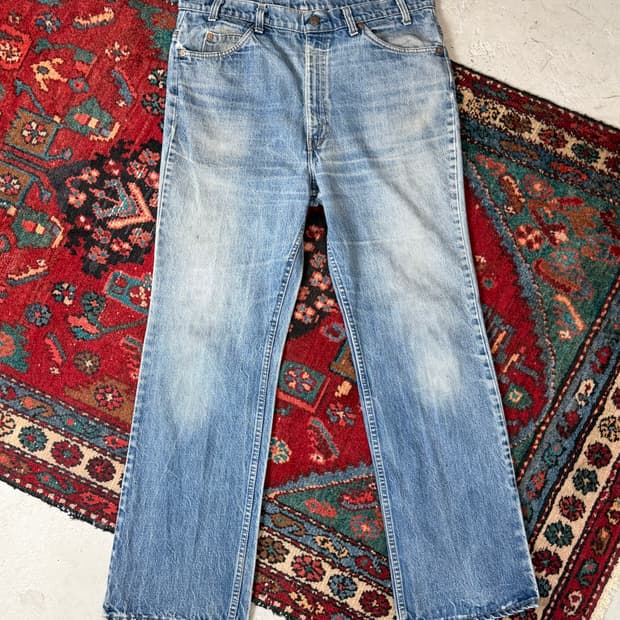 80's USA Made 빈티지 리바이스 517 오렌지탭 체인스티치