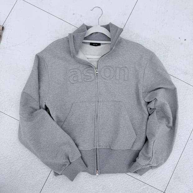 애즈온 BAY SWEAT ZIP-UP / GRAY