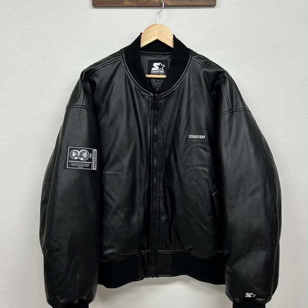 [L] 스타터 레더 다운 ma-1 봄버 자켓