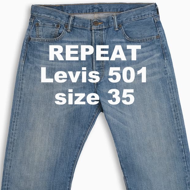 빈티지 리바이스 501 중청 35 인치 LV50136526