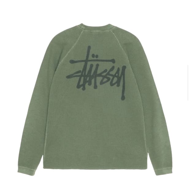 스투시 래글런 써멀 롱슬리브 크루 파인