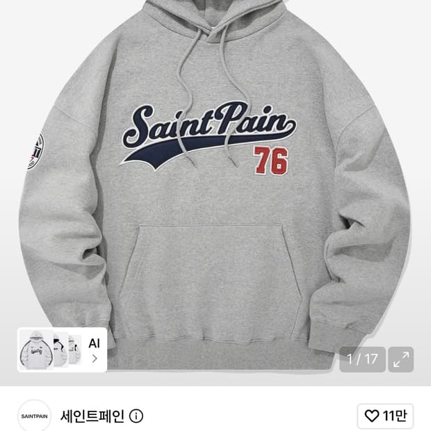 세인트페인 후드티