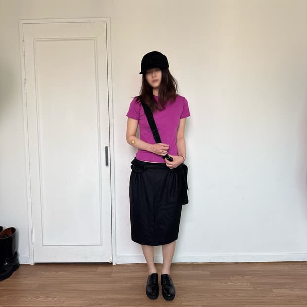 Moschino 러플 펜슬 스커트