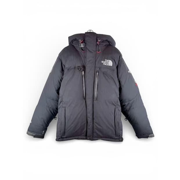 (S) 노스페이스 800 써밋 윈드스토퍼 히말라야 구스다운 패딩 블랙