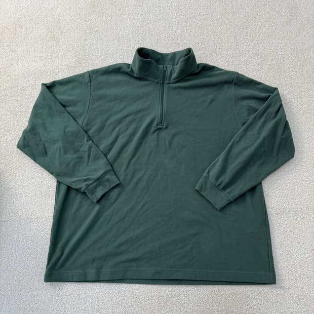 [4XL] 유니클로 오버사이즈 플리스 집업 긴팔티셔츠 0115T1