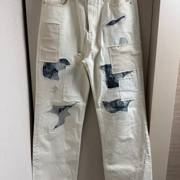 메종미네드 / 패치워크 데님 팬츠 /46