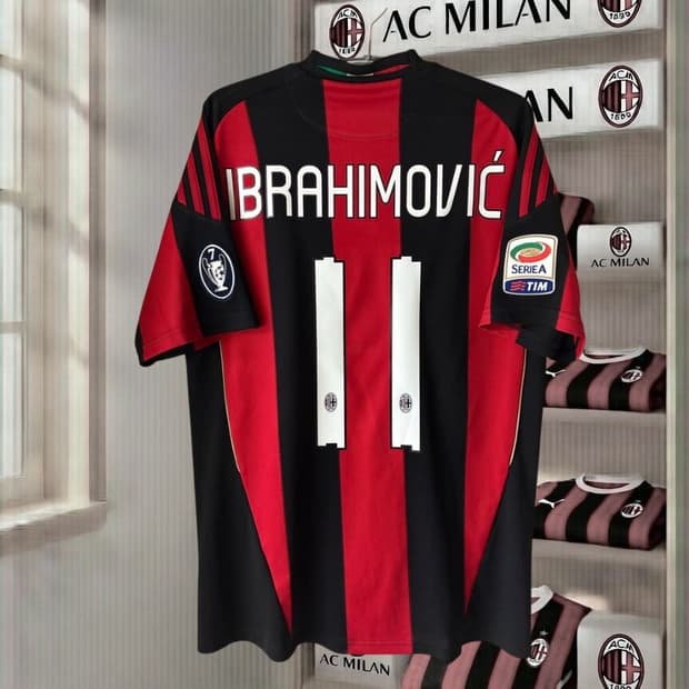 10–11 AC 밀란 홈 이브라히모비치 유니폼 (정품)