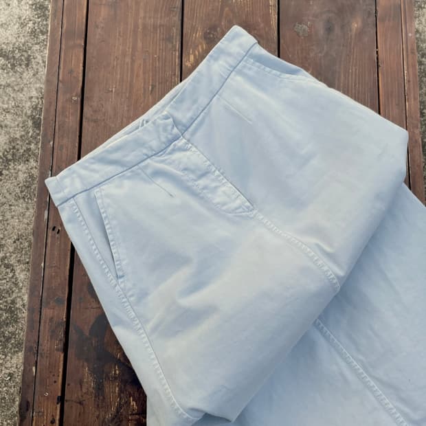 JIL SANDER Sky blue chino skirt