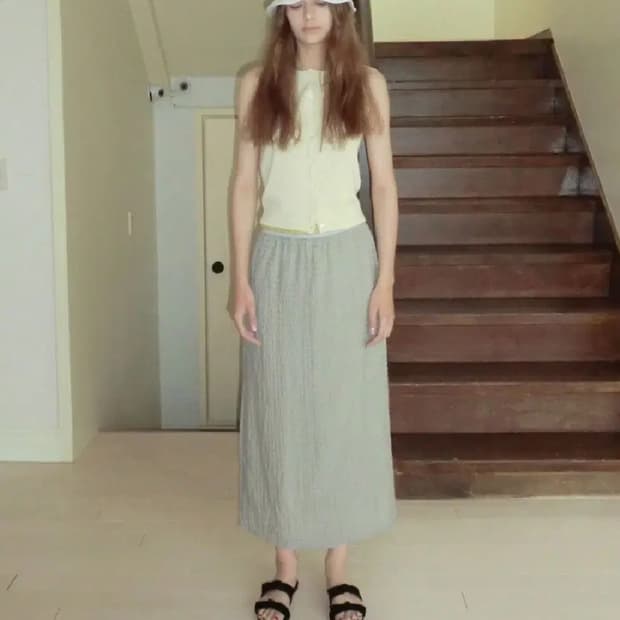 스무드무드 니트 슬리브리스 베스트 조끼