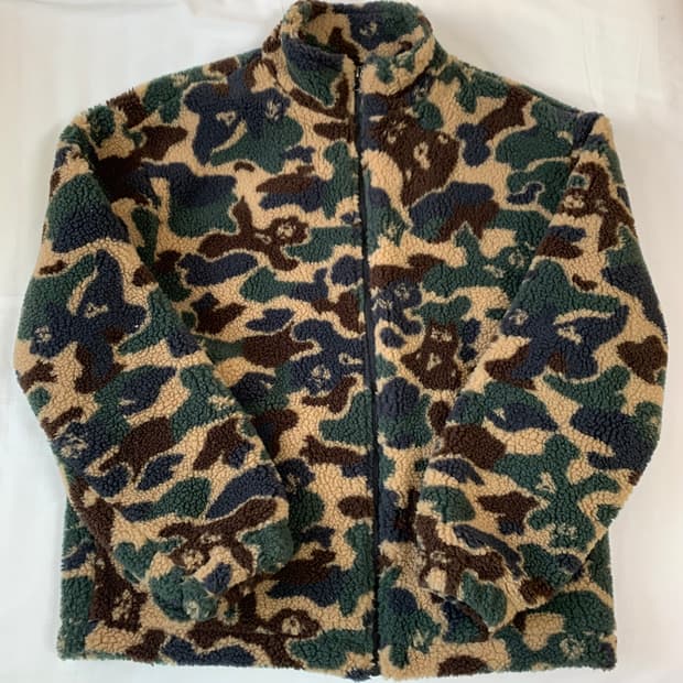 PHYPS 캡틴 베어 카모플라쥬 후리스 자켓 L