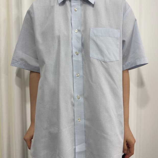 courreges blue shirt